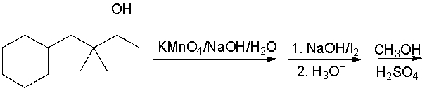Predict the major product for the following reaction sequence.  