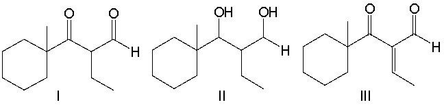 Predict the major product for the following reaction.       A)  I B)  II C)  III D)  IV E)  V