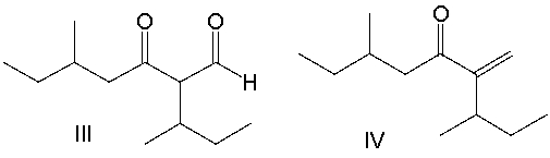 Predict the product for the following reaction.         A)  I B)  II C)  III D)  IV E)  V