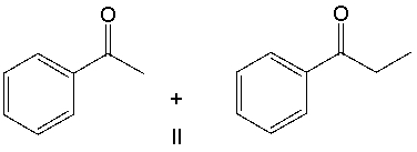 Provide the reactants that would give the following aldol condensation product.           A)  I B)  II C)  III D)  IV E)  none of these