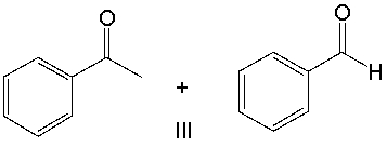 Provide the reactants that would give the following aldol condensation product.           A)  I B)  II C)  III D)  IV E)  none of these