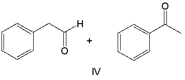 Provide the reactants that would give the following aldol condensation product.           A)  I B)  II C)  III D)  IV E)  none of these