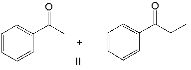 Provide the reactants that would give the following aldol condensation product.           A)  I B)  II C)  III D)  IV E)  none of these