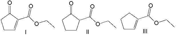 Predict the product for the following reaction.       A)  I B)  II C)  III D)  IV E)  V