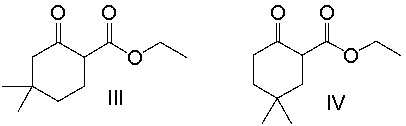 Predict the product(s)  for the following reaction.       A)  I B)  II C)  III D)  I and IV E)  I and III