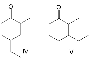 Predict the product for the following reaction.       A)  I B)  II C)  III D)  IV E)  V