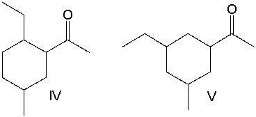Predict the product for the following reaction.       A)  I B)  II C)  III D)  IV E)  V