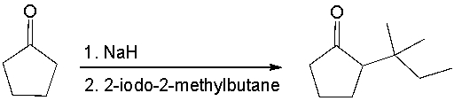 Explain if the following reaction will yield the product shown.  