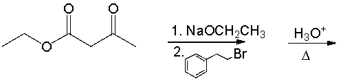 Predict the product for the following reaction sequence.       A)  I B)  II C)  III D)  IV E)  V