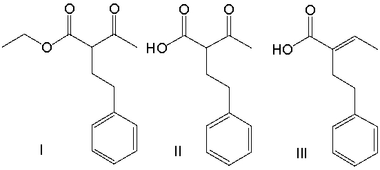 Predict the product for the following reaction sequence.       A)  I B)  II C)  III D)  IV E)  V