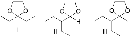 Predict the product for the following reaction sequence.         A)  I B)  II C)  III D)  IV E)  V