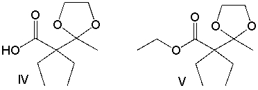 Predict the product for the following reaction sequence.         A)  I B)  II C)  III D)  IV E)  V