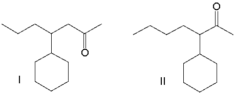 Predict the product(s)  for the following reaction.       A)  I B)  II C)  III D)  IV E)  I and IV