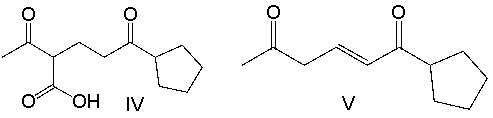Predict the product for the following reaction.       A)  I B)  II C)  III D)  IV E)  V