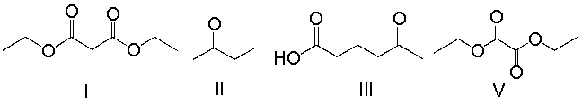 Which one of the following compounds can be prepared using the Michael reaction?   A)  I B)  II C)  III D)  IV E)  none of these