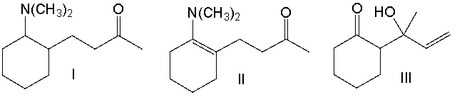 Predict the product for the following reaction.       A)  I B)  II C)  III D)  IV E)  V
