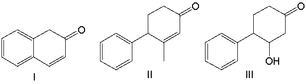 Predict the product(s)  for the following reaction.       A)  I B)  II and III C)  III and IV D)  IV E)  II and V