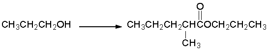 Using 1-propanol as your only source of carbon and using any other reagents of your choice provide a stepwise synthesis for the following conversion.  