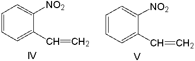 Predict the product for the following reaction.       A)  I B)  II C)  III D)  IV E)  V