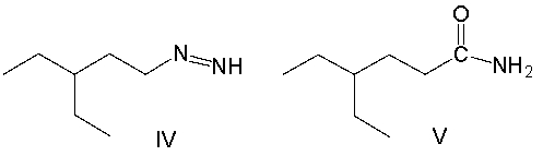 Predict the product for the following reaction.       A)  I B)  II C)  III D)  IV E)  III and IV