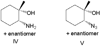 Predict the product for the following reaction sequence.       A)  I B)  II C)  III D)  IV E)  V