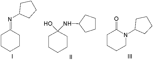 Predict the product for the following reaction.       A)  I B)  II C)  III D)  IV E)  V