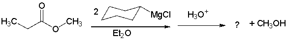 What is the product of the following sequence?       A)  I B)  II C)  III D)  IV