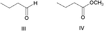 Identify the starting material.       A)  I B)  II C)  III D)  IV E)  The product cannot be formed directly from one of the reactants above.