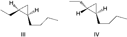 What product(s)  result in the following reaction? Select all that apply.        A) I B) II C) III D) IV