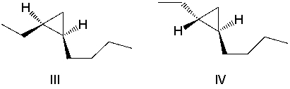 What product(s)  result in the following reaction? Select all that apply.        A) I B)  II C) III D) IV