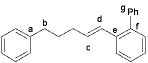 Which of the following bonds could be made by a Suzuki coupling but not a Stille coupling?   A)  a-b B)  c-d C)  d-e D)  f-g