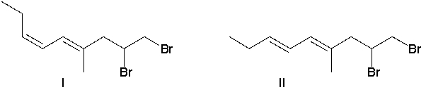 What is the major product of the following reaction?       A)  I B)  II C)  III D)  IV