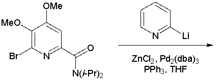 The final steps of Sammakia's total synthesis of caerulomycin C involved the reaction below (Org. Lett. 2002, 4, 2385). Draw the product.  