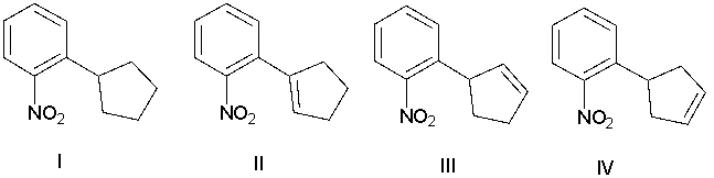What is the major product for the following Heck Reaction?     A)  I B)  II C)  III D)  IV