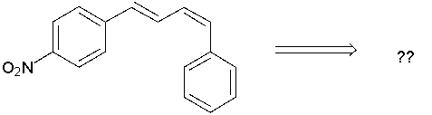 Identify the coupling partners that can be used to prepare the following compound in a Heck reaction.   A)  p-nitrostyrene and (E) -(2-bromovinyl) benzene B)  p-nitrostyrene and (Z) -(2-bromovinyl) benzene C)  (E) -1-(2-bromovinyl) -4-nitrobenzene and styrene D)  (Z) -1-(2-bromovinyl) -4-nitrobenzene and styrene