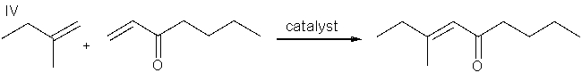 Which of the following metathesis reactions would not form ethylene gas?           A)  I B)  II C)  III D)  IV