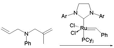 What is the product of the following ring-closing metathesis reaction?     A)  I B)  II C)  III D)  IV