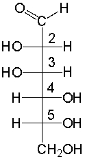 Which one of the following is the correct stereochemical configuration for D-mannose?   A)  2S,3S,4R,5R B)  2R,3S,4R,5S C)  2R,3R,4S,5S D)  2S,3S,4R,5S E)  2S,3R,4S,5R
