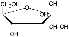  What is the correct name for the following compound?   A)  ( \alpha -D-fructofuranose)  B)  ( \beta -D-sorbofuranose)  C)  ( \alpha -D-glucopyranose)  D)  ( \beta -D- fructofuranose)  E)  ( \beta -D-gulopyranose)  