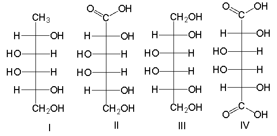 Predict the product(s)  for the following reaction.     A)  I B)  II C)  III D)  IV E)  II and IV