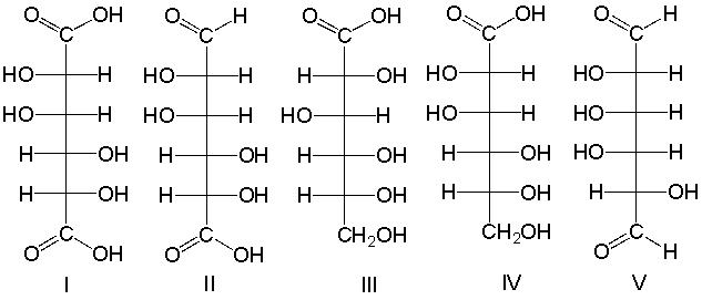 Predict the product(s)  for the following reaction.     A)  I B)  II C)  III D)  IV E)  V