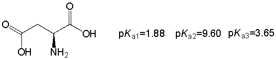 What is the pI of the following amino acid?   A)  2.76 B)  5.74 C)  6.62 D)  7.50 E)  none of these