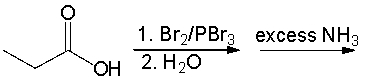 <strong>Which amino acid is produced from the following reaction sequence? </strong> A) alanine B) valine C) leucine D) isoleucine E) none of these