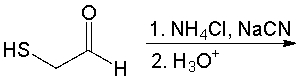 <strong>Which amino acid is produced from the following reaction? </strong> A) methionine B) serine C) cysteine D) lysine E) none of these
