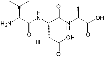 Which of the following is a correct bond-line structure for the tripeptide Val-Asp-Ala?         A)  I B)  II C)  III D)  IV E)  none of these