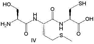 Which of the following is a correct bond-line structure for the tripeptide Ser-Lys-Cys?         A)  I B)  II C)  III D)  IV E)  none of these