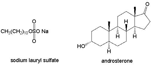 Which one of the following is a simple lipid?     A)  lecithin B)  tripalmitin C)  sodium lauryl sulfate D)  androsterone E)  carbohydrates