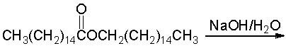 Predict the product(s) when spermaceti is treated with aqueous NaOH.  