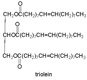 Which one of the following has the highest melting point?         A)  triolein B)  trilinolein C)  tripalmitolein D)  trimyrisitin
