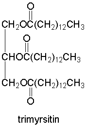 Which one of the following has the highest melting point?         A)  triolein B)  trilinolein C)  tripalmitolein D)  trimyrisitin